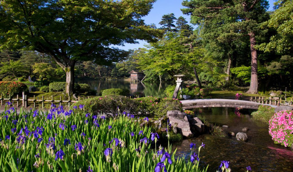 日本三大名園之一的兼六園－夏景